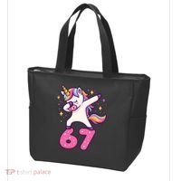 67 Unicorn Six Seven 6-7 Meme Brainrot Tote Bag thumb 3