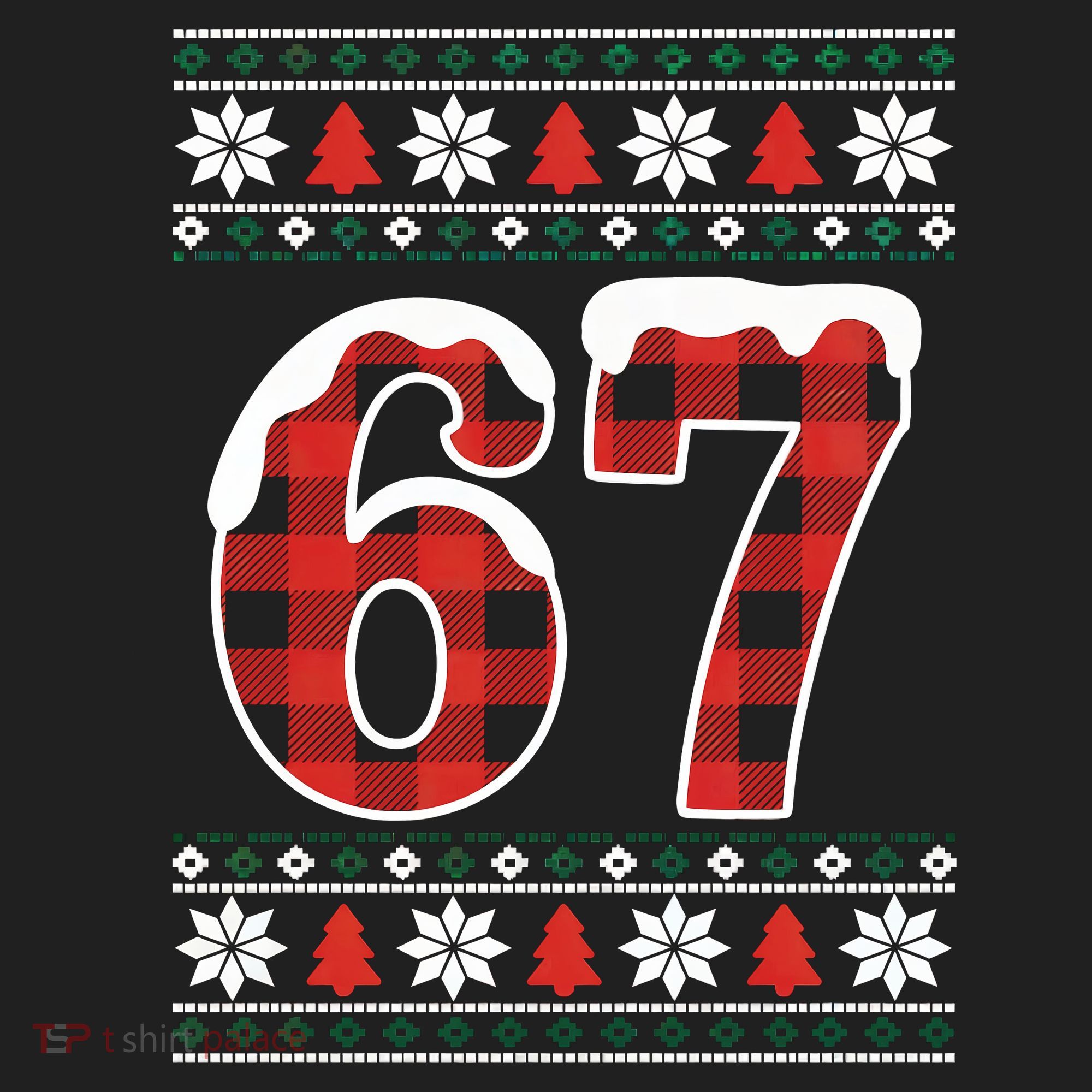 67 Ugly Sweater Christmas Six Seven Meme Women's Sweatshirt