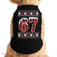 67 Ugly Sweater Christmas Six Seven Meme Doggie Tank thumb 0