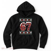 67 Ugly Sweater Christmas Six Seven Meme Hoodie thumb 0