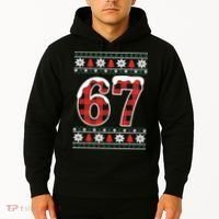 67 Ugly Sweater Christmas Six Seven Meme Hoodie thumb 2