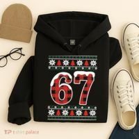 67 Ugly Sweater Christmas Six Seven Meme Hoodie thumb 4
