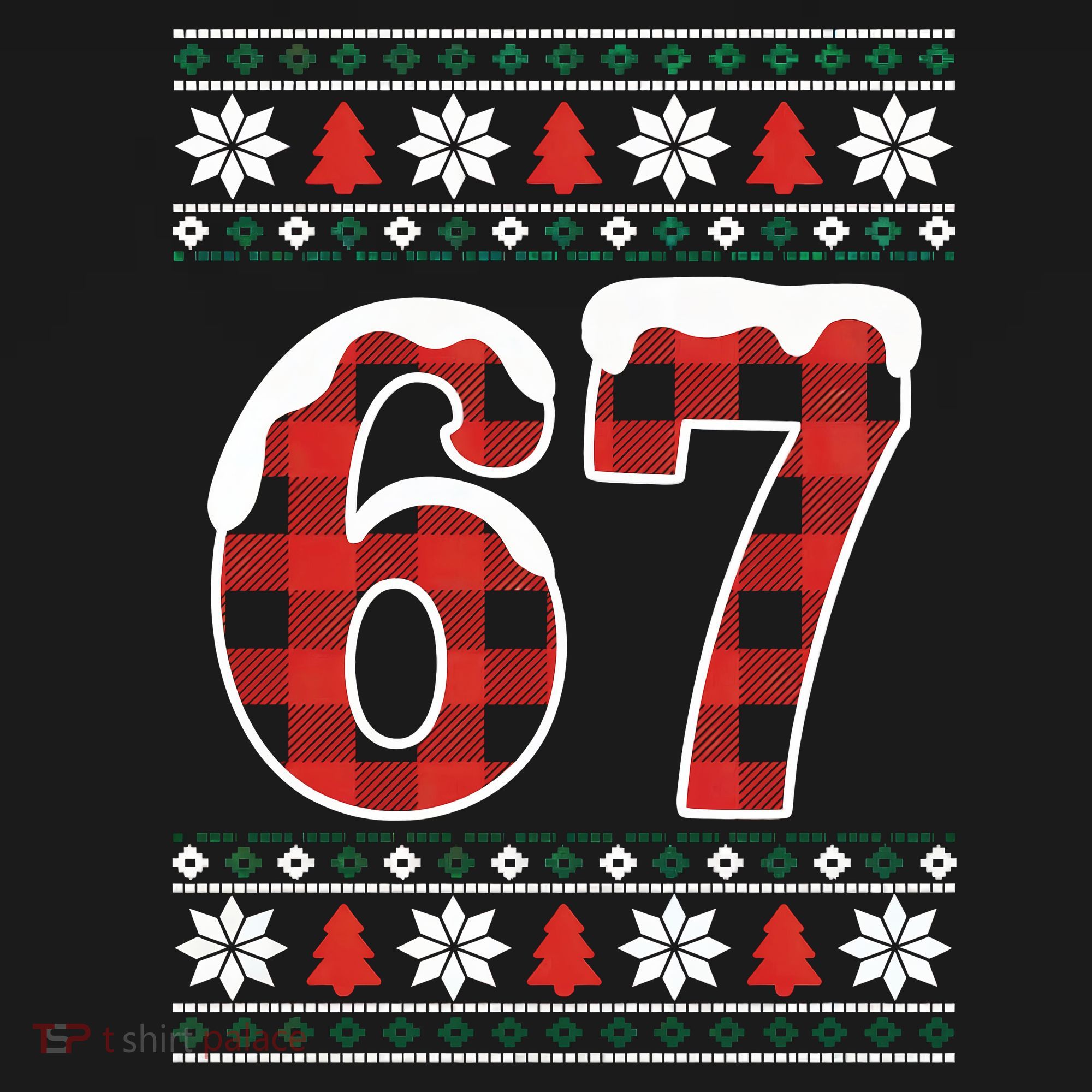 67 Ugly Sweater Christmas Six Seven Meme Apron