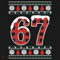 67 Ugly Sweater Christmas Six Seven Meme Sweatshirt thumb 3