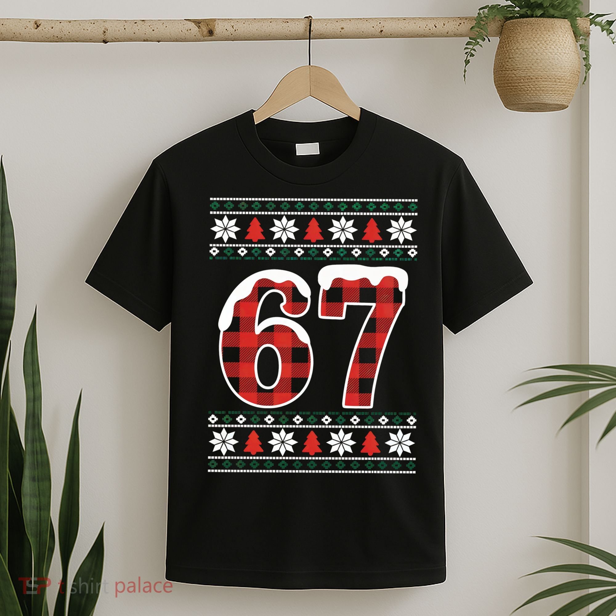 67 Ugly Sweater Christmas Six Seven Meme T-Shirt