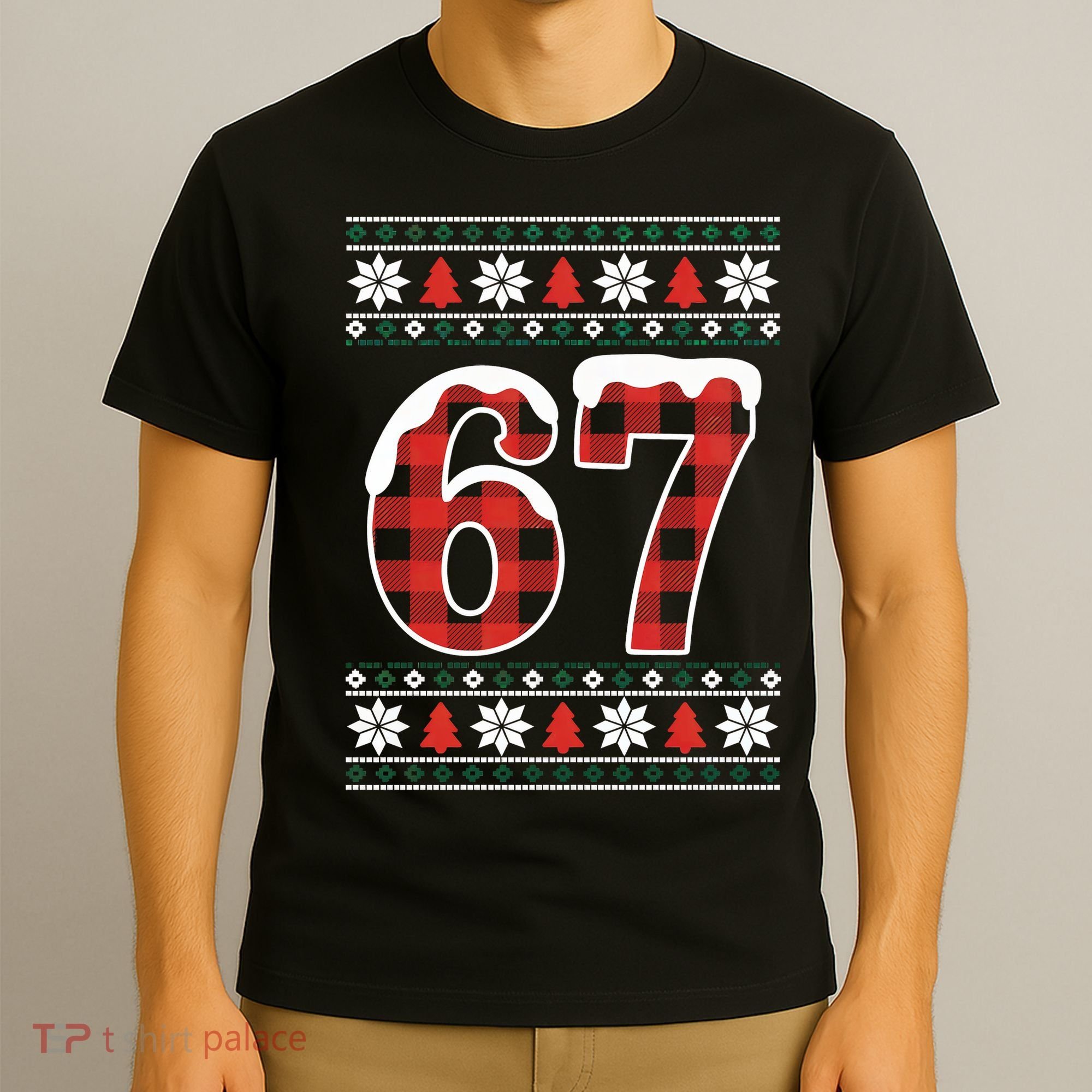 67 Ugly Sweater Christmas Six Seven Meme T-Shirt
