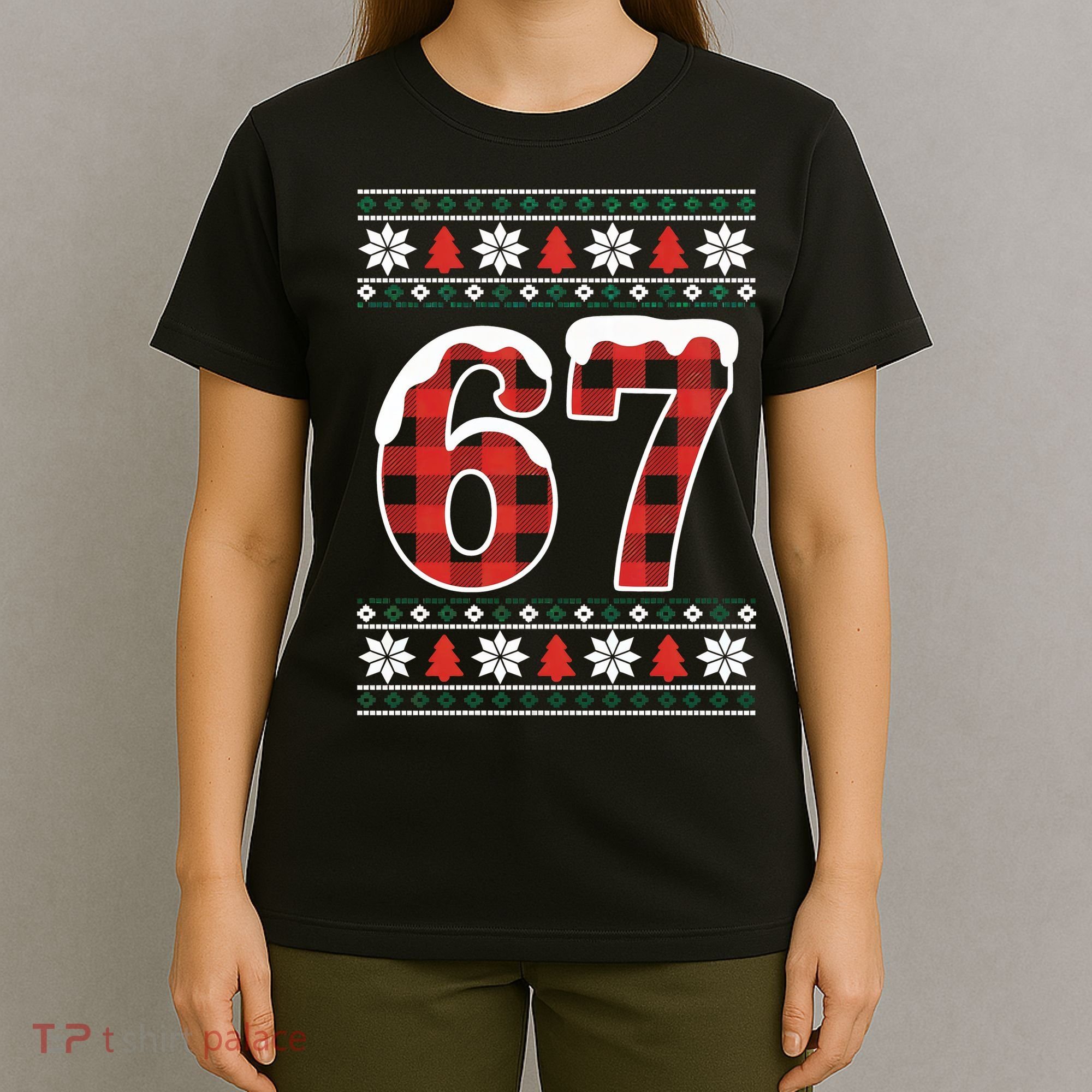 67 Ugly Sweater Christmas Six Seven Meme T-Shirt