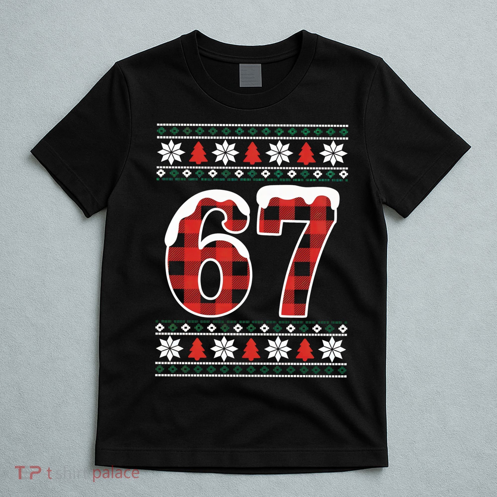 67 Ugly Sweater Christmas Six Seven Meme T-Shirt