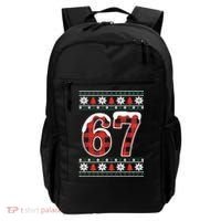 67 Ugly Sweater Christmas Six Seven Meme Backpack thumb 0