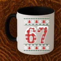 67 Ugly Sweater Christmas Six Seven Meme Coffee Mug thumb 2