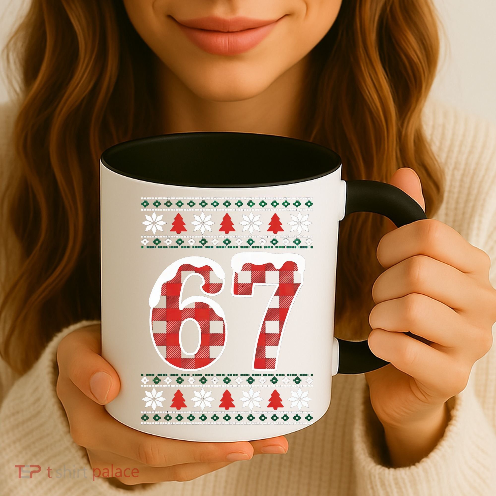 67 Ugly Sweater Christmas Six Seven Meme Coffee Mug