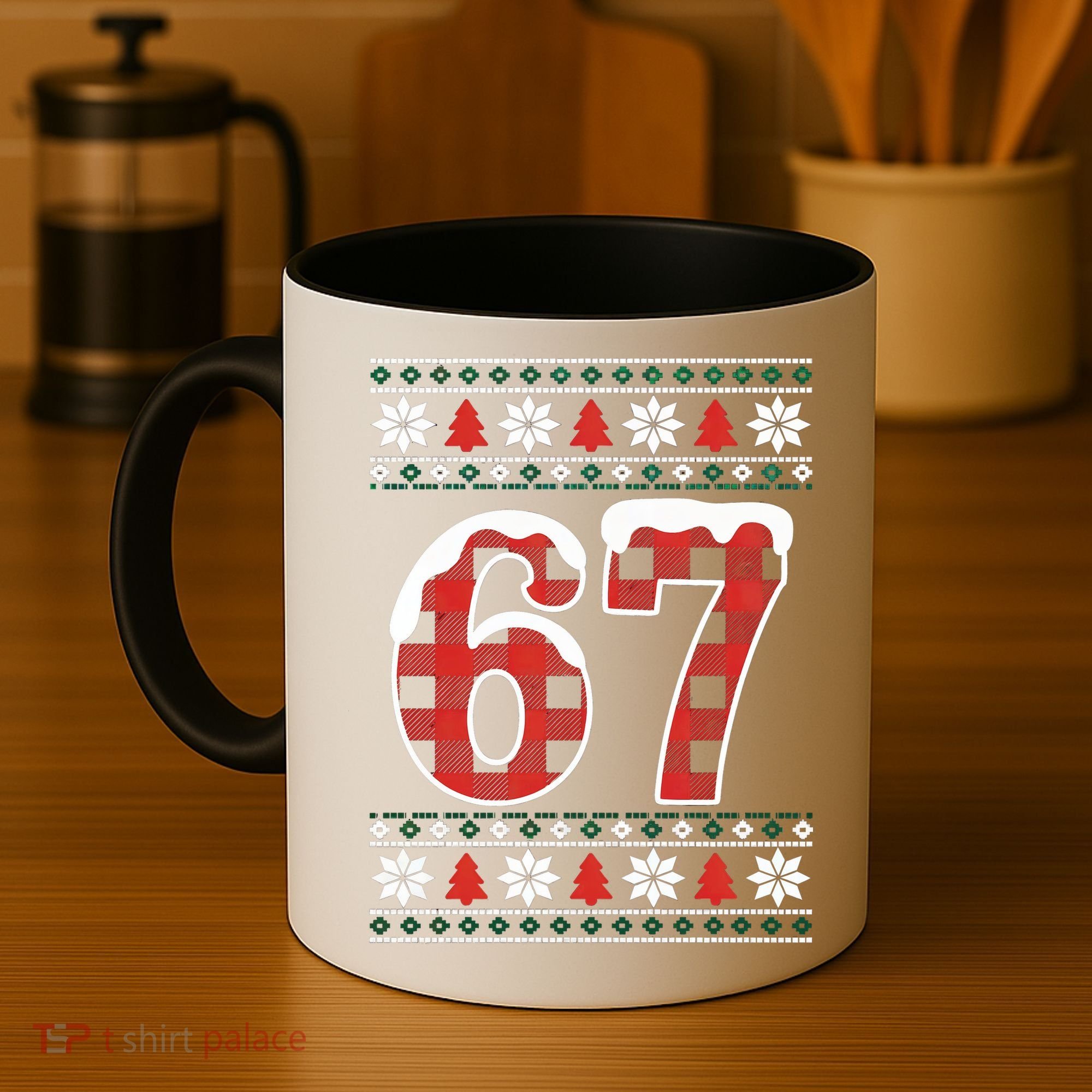 67 Ugly Sweater Christmas Six Seven Meme Coffee Mug