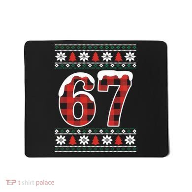 67 Ugly Sweater Christmas Six Seven Meme Mousepad