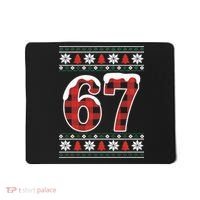 67 Ugly Sweater Christmas Six Seven Meme Mousepad thumb 0