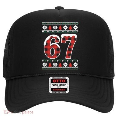 67 Ugly Sweater Christmas Six Seven Meme Hat