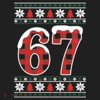 67 Ugly Sweater Christmas Six Seven Meme Hat thumb 2