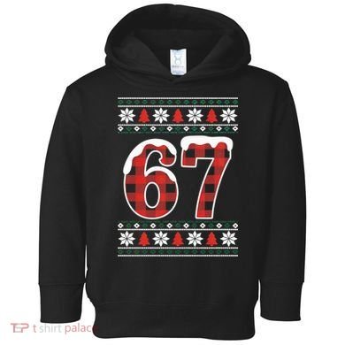 67 Ugly Sweater Christmas Six Seven Meme Toddler Hoodie