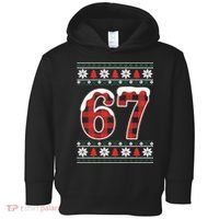 67 Ugly Sweater Christmas Six Seven Meme Toddler Hoodie thumb 0