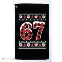 67 Ugly Sweater Christmas Six Seven Meme Golf Towel thumb 0