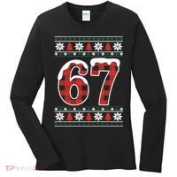 67 Ugly Sweater Christmas Six Seven Meme Women's Long Sleeve Shirt thumb 0