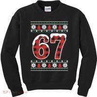 67 Ugly Sweater Christmas Six Seven Meme Kids Sweatshirt thumb 0