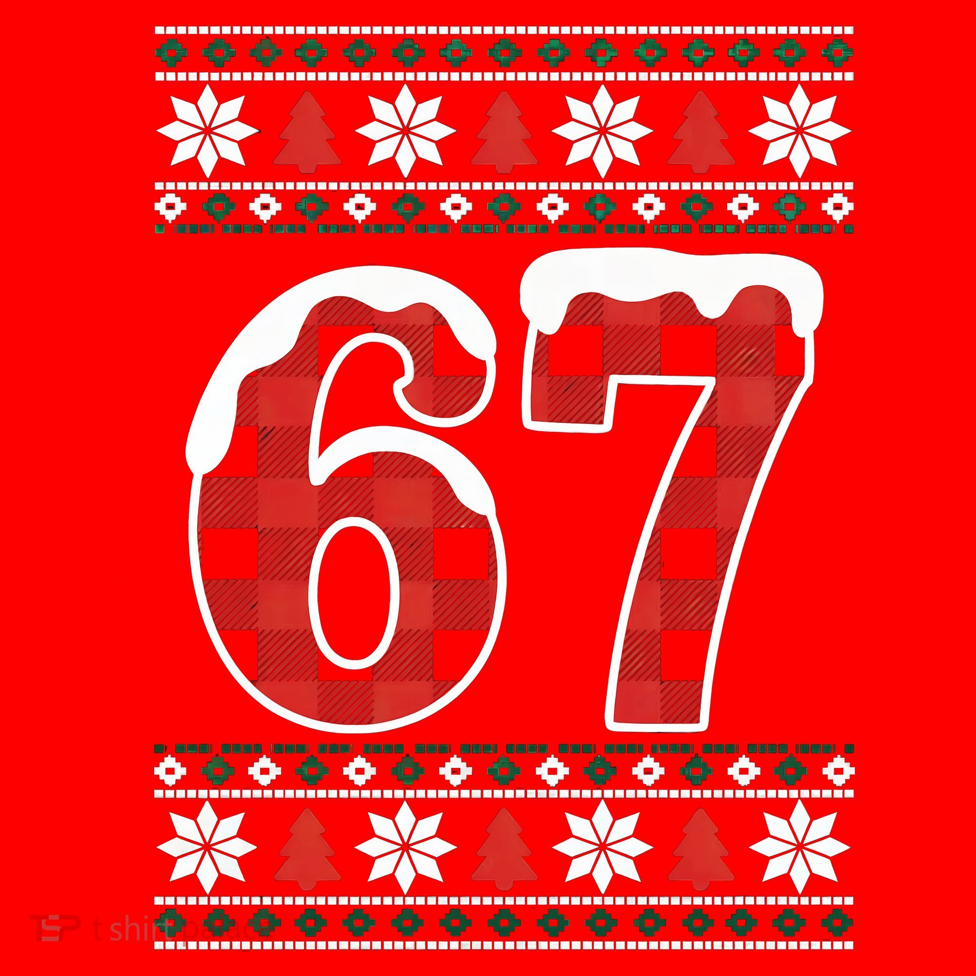 67 Ugly Sweater Christmas Six Seven Meme Santa Hat