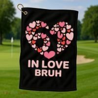 6-7 Valentines Day In Love Bruh 67 Meme Golf Towel thumb 1