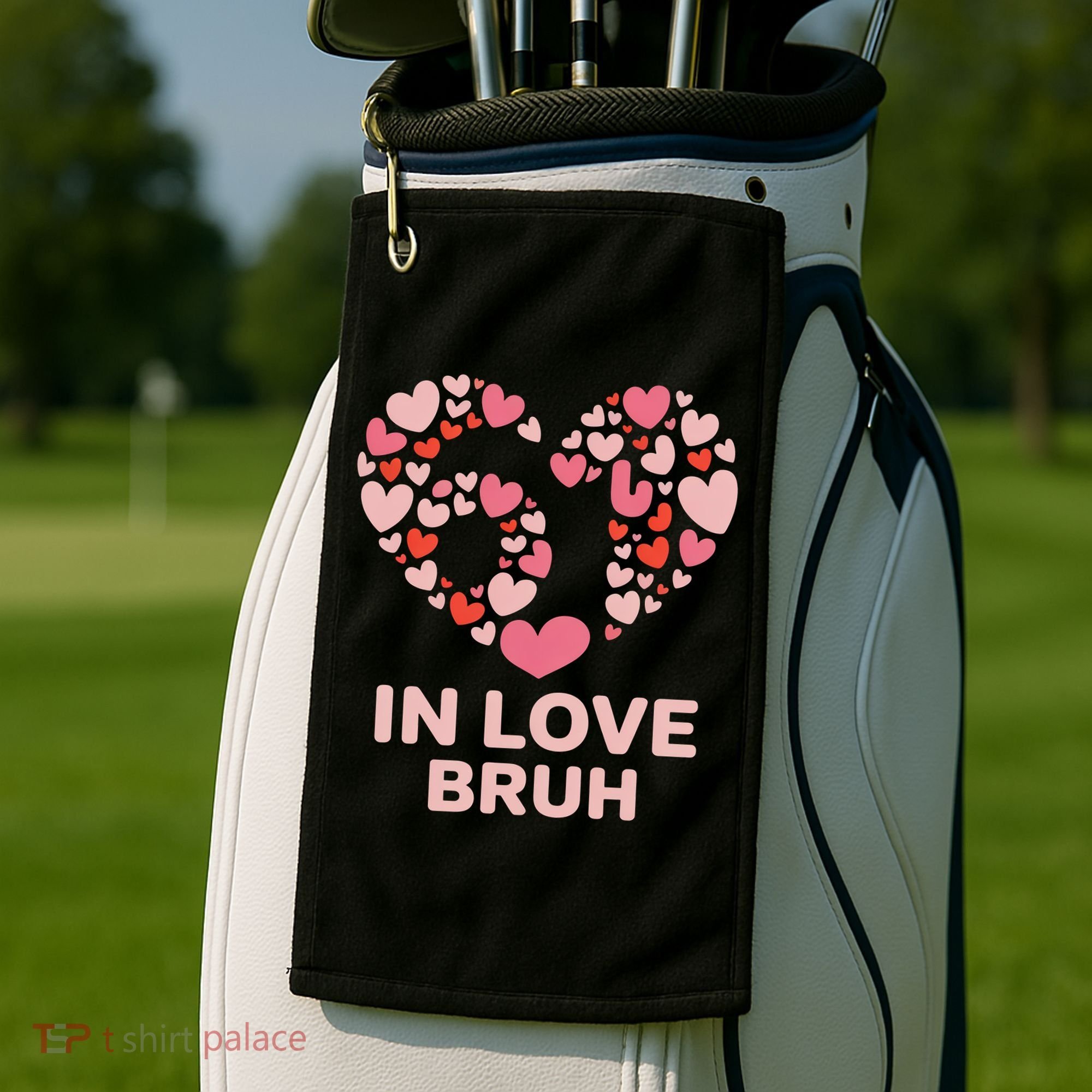 6-7 Valentines Day In Love Bruh 67 Meme Golf Towel