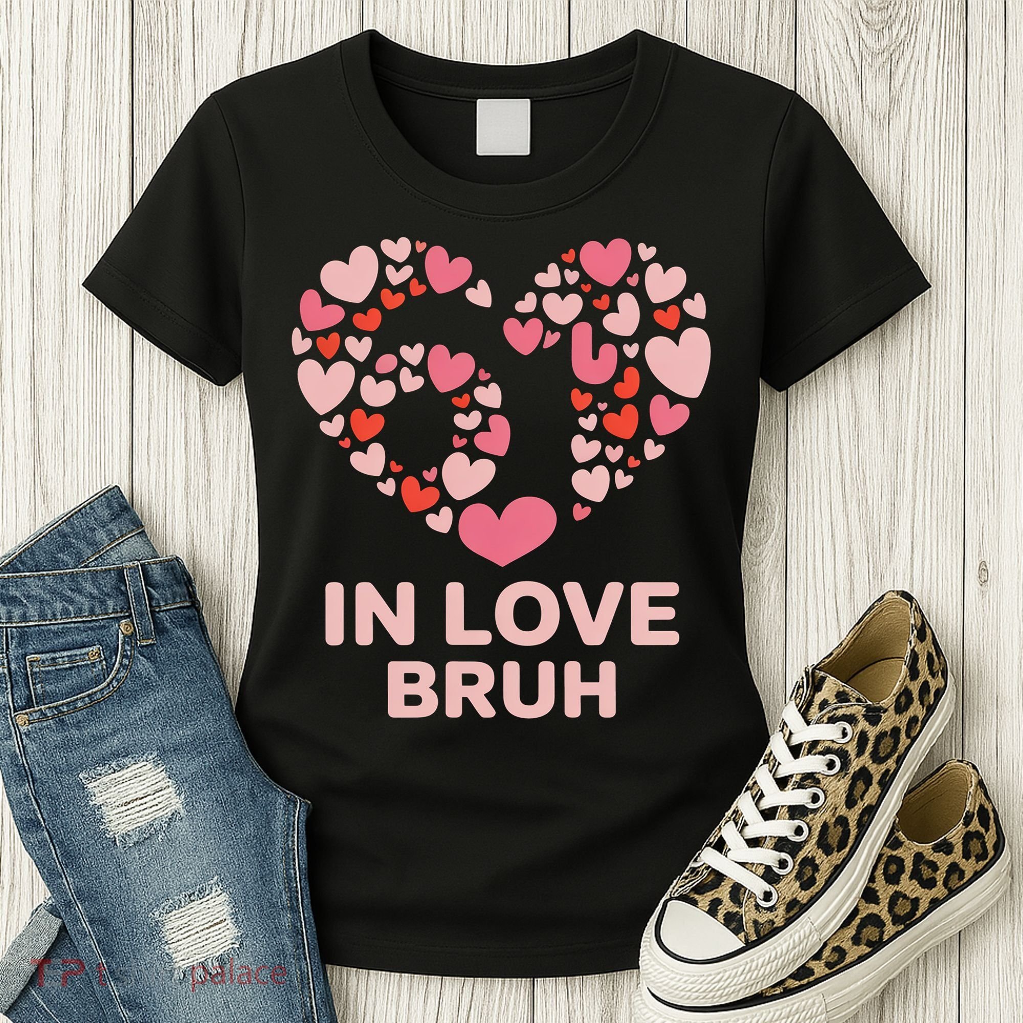 6-7 Valentines Day In Love Bruh 67 Meme Women's T-Shirt
