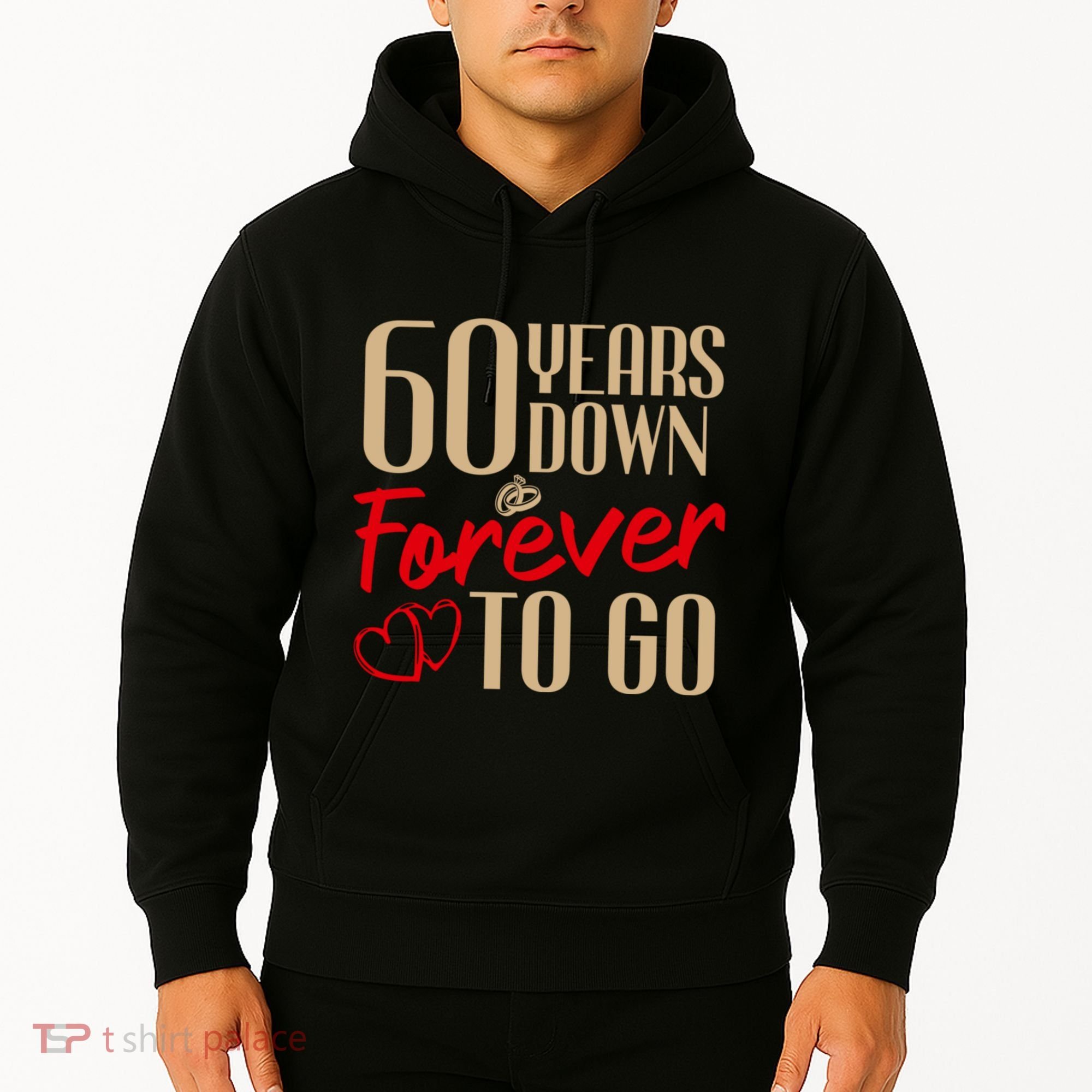 60th Wedding Anniversary Couples Married 60 Years Funny Hoodie