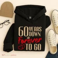 60th Wedding Anniversary Couples Married 60 Years Funny Hoodie thumb 4