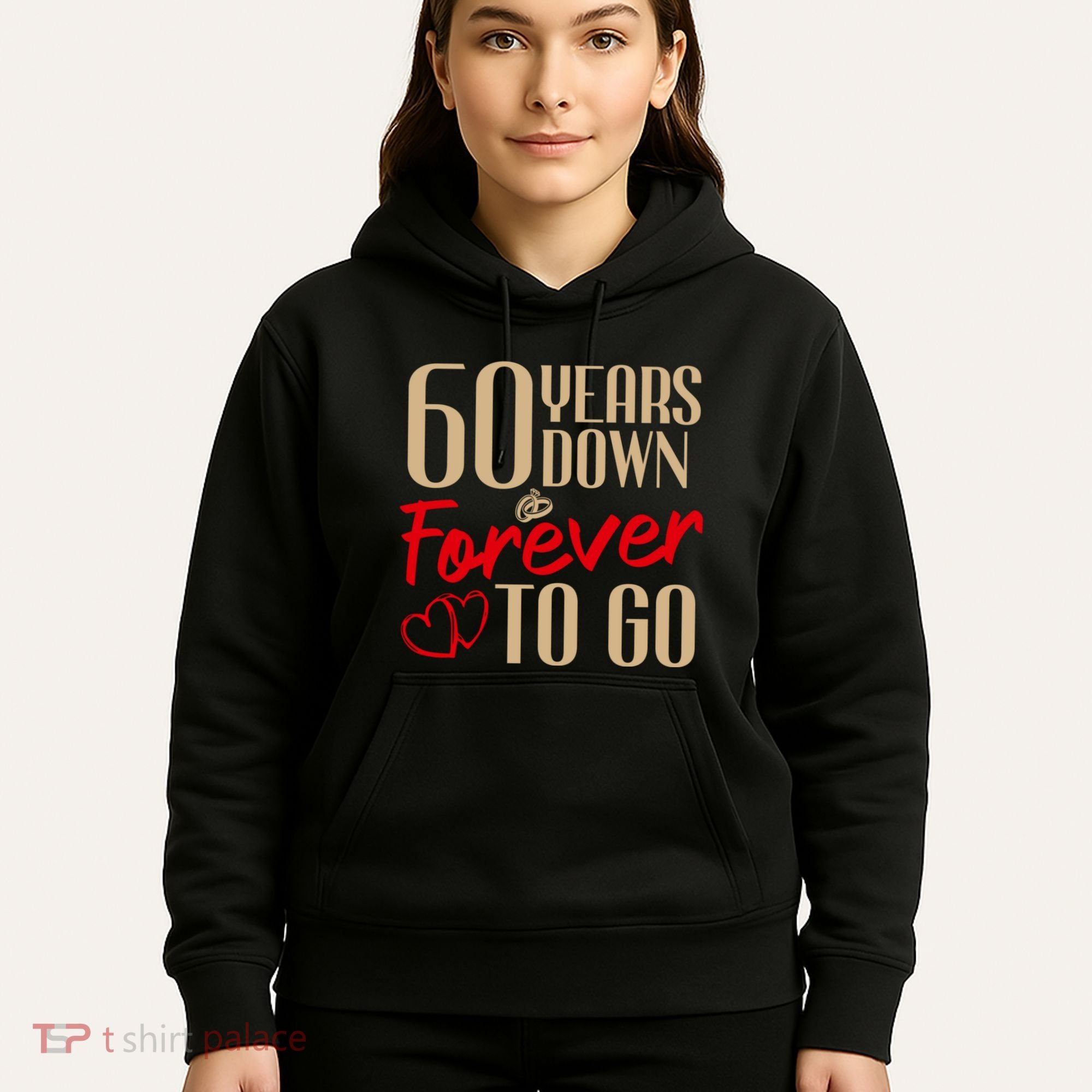 60th Wedding Anniversary Couples Married 60 Years Funny Hoodie