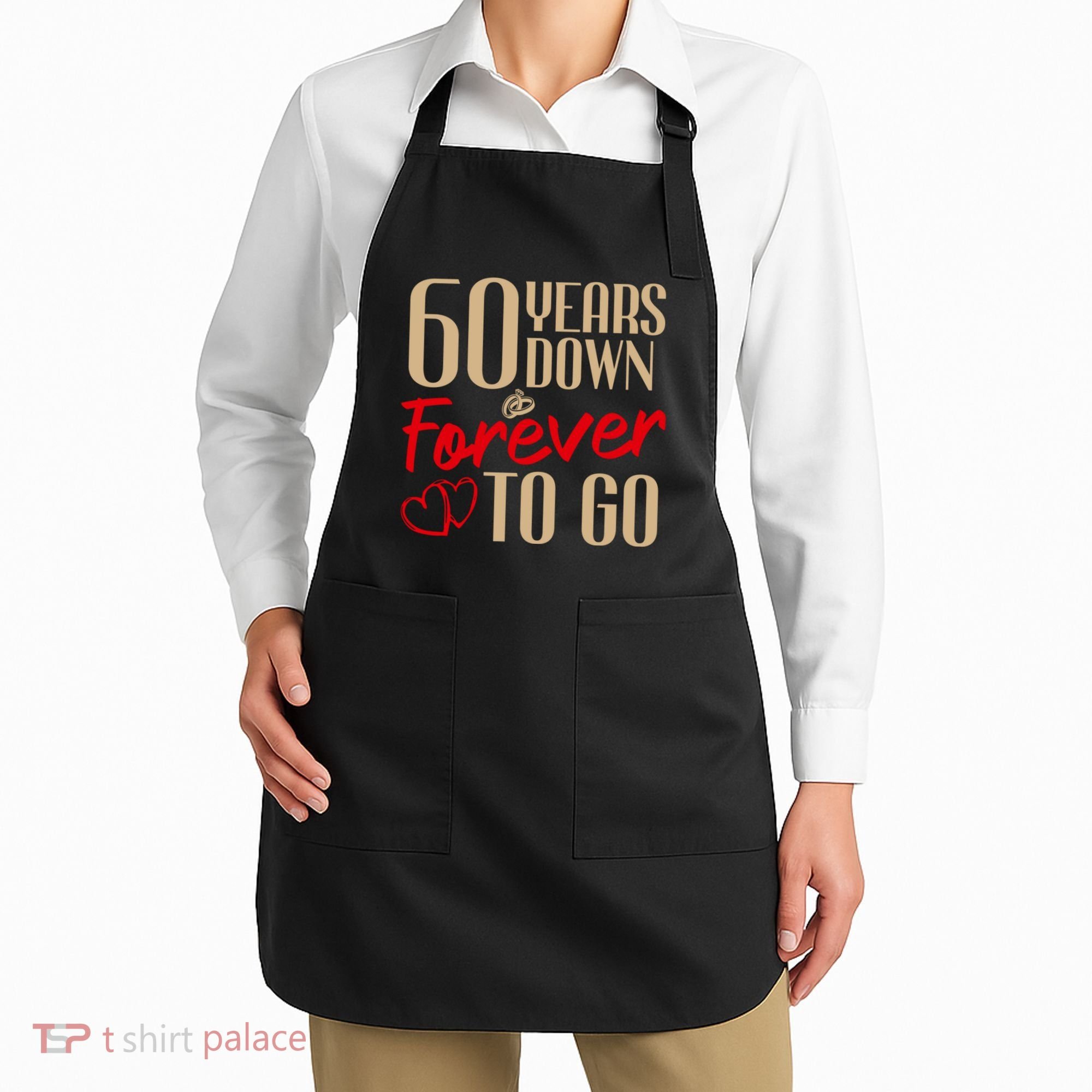 60th Wedding Anniversary Couples Married 60 Years Funny Apron
