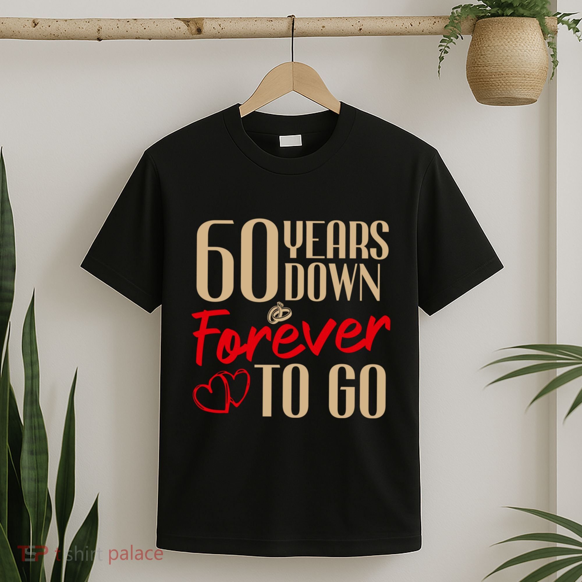 60th Wedding Anniversary Couples Married 60 Years Funny T-Shirt