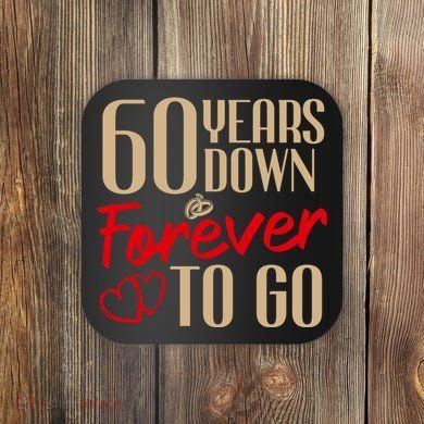 60th Wedding Anniversary Couples Married 60 Years Funny Coaster