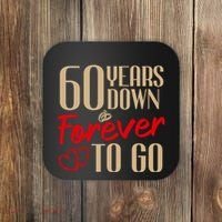 60th Wedding Anniversary Couples Married 60 Years Funny Coaster thumb 0