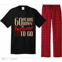 60th Wedding Anniversary Couples Married 60 Years Funny Pajama Set thumb 0