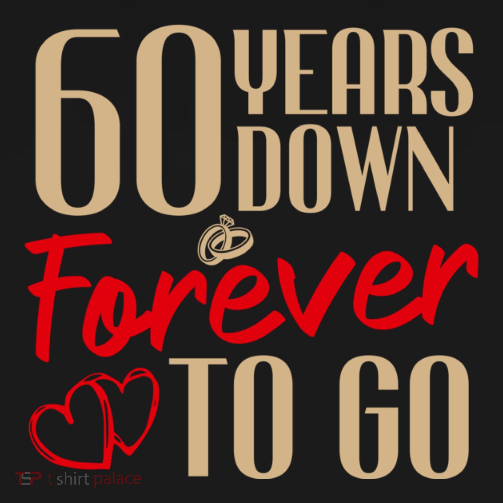 60th Wedding Anniversary Couples Married 60 Years Funny Polo