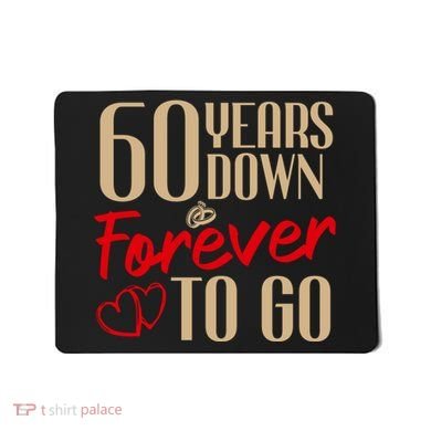 60th Wedding Anniversary Couples Married 60 Years Funny Mousepad