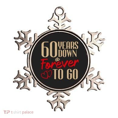 60th Wedding Anniversary Couples Married 60 Years Funny Ornament