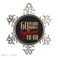 60th Wedding Anniversary Couples Married 60 Years Funny Ornament thumb 0