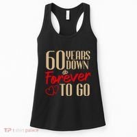 60th Wedding Anniversary Couples Married 60 Years Funny Women's Tank Top thumb 0
