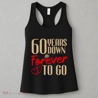 60th Wedding Anniversary Couples Married 60 Years Funny Women's Tank Top thumb 3