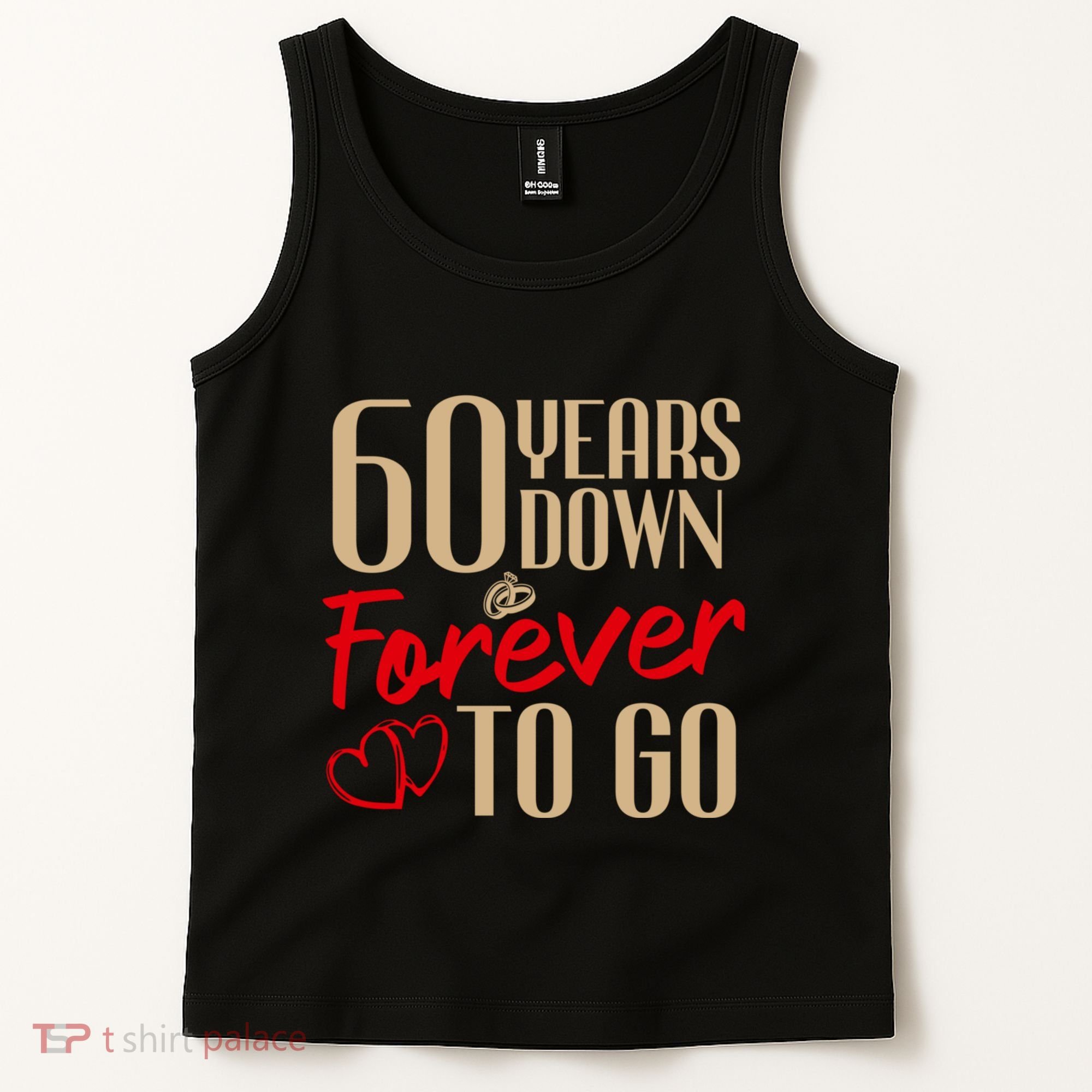 60th Wedding Anniversary Couples Married 60 Years Funny Tank Top