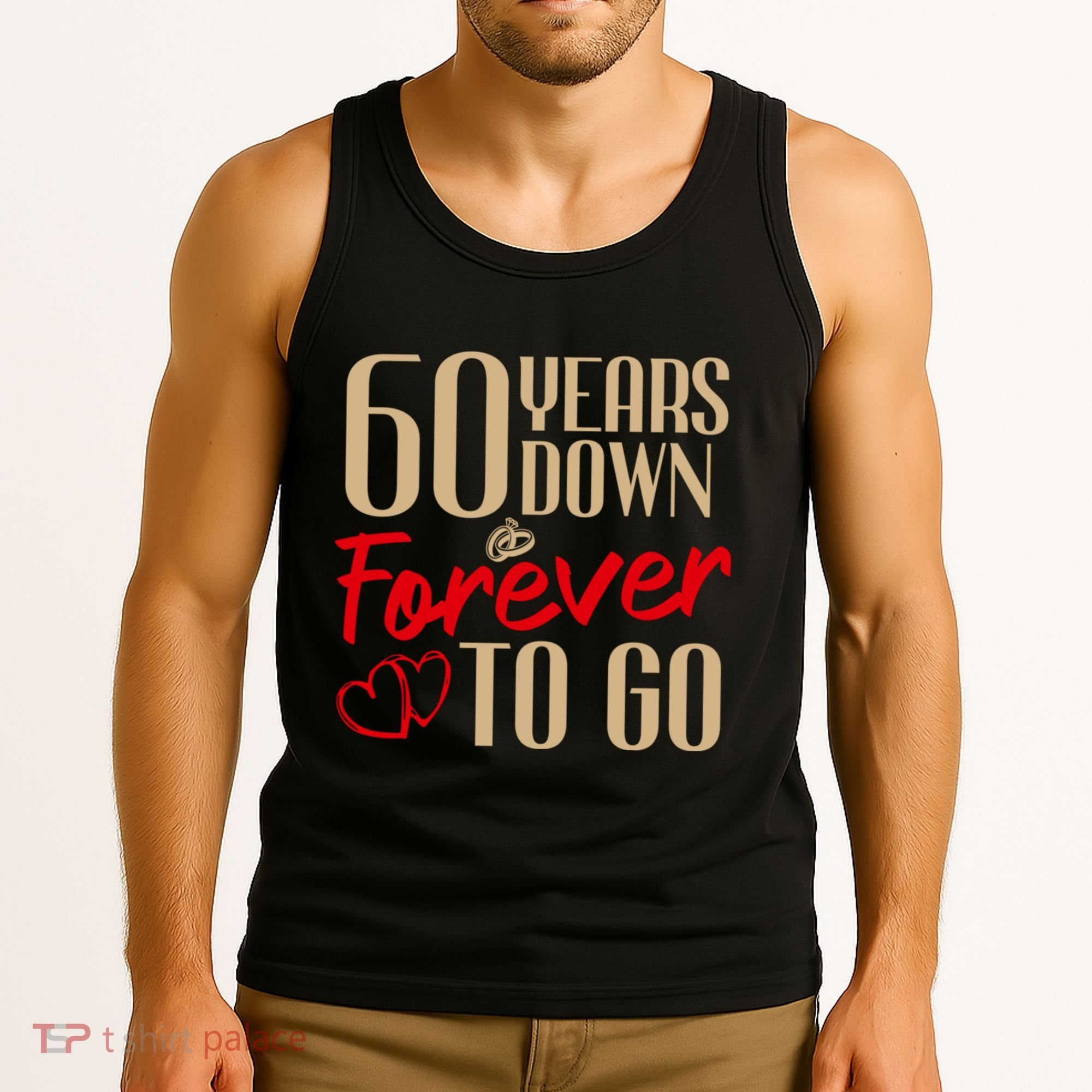 60th Wedding Anniversary Couples Married 60 Years Funny Tank Top