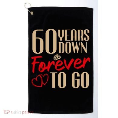 60th Wedding Anniversary Couples Married 60 Years Funny Golf Towel