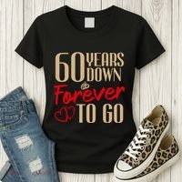 60th Wedding Anniversary Couples Married 60 Years Funny Women's T-Shirt thumb 3