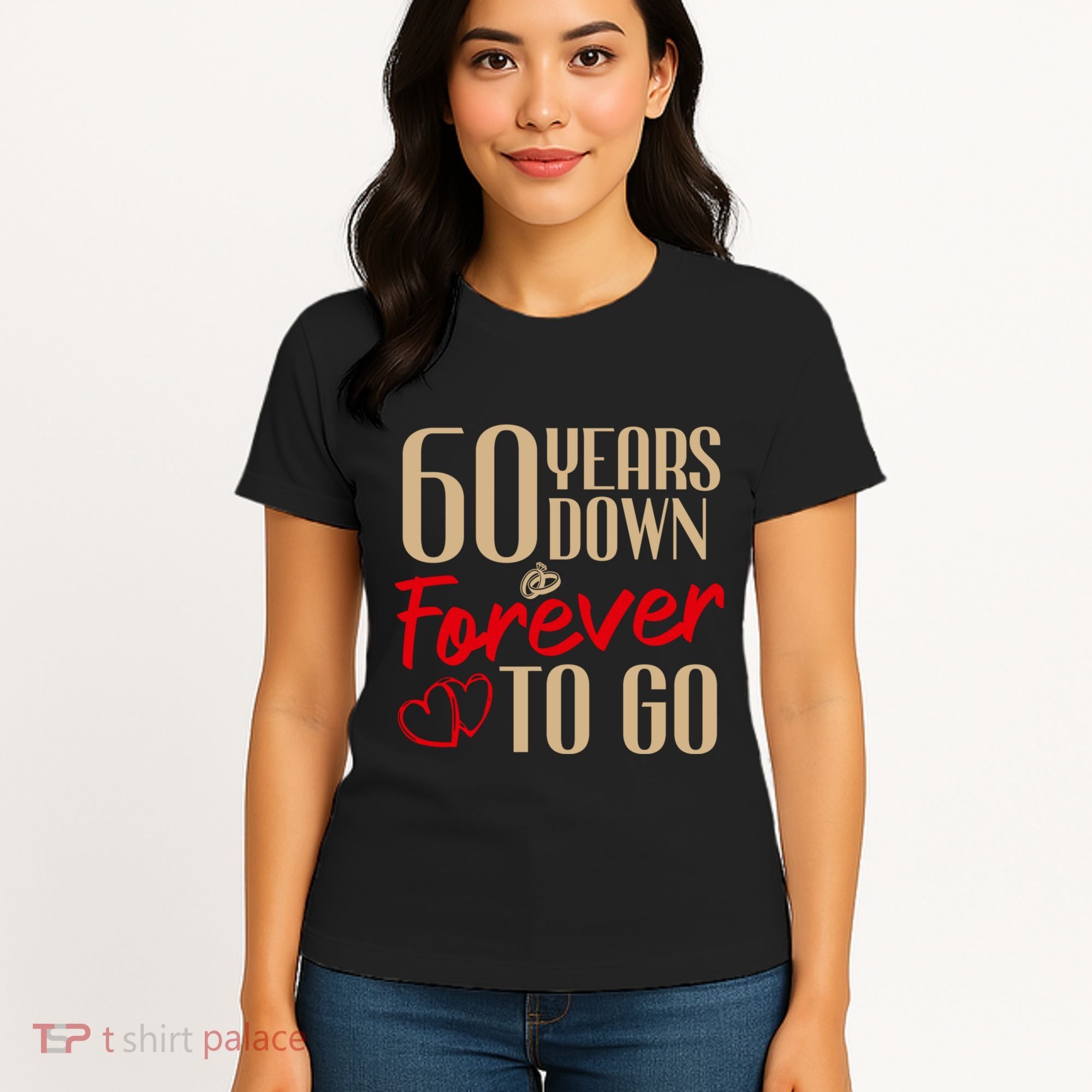 60th Wedding Anniversary Couples Married 60 Years Funny Women's T-Shirt