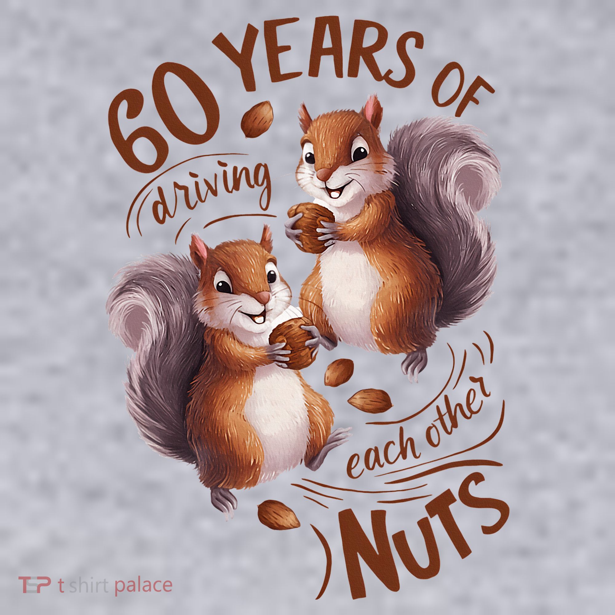 60th Wedding Anniversary Driving Each Other Nuts 60 Years Women's Sweatshirt
