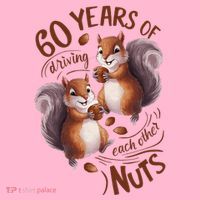 60th Wedding Anniversary Driving Each Other Nuts 60 Years Coaster thumb 2